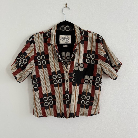 Ace & Jig murphy shirt | fall 23 | redwood - redwood / s | ace&jig - Picture 2 of 5